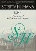 Scripta Humana Tom 4 Obcy świat w dyskursie europejskim