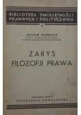 Zarys filozofji prawa, 1938 r.
