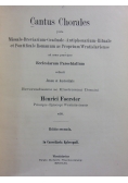 Cantus Chorales, 1870 r.