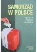 Samorząd w Polsce Istota formy zadania