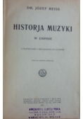 Historja muzyki w zarysie, 1921 r.