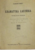 Gramatyka Łacińska,1925 r.