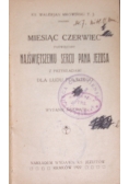 Miesiąc czerwiec poświęcony Najświętszemu Sercu Pana Jezusa, 1922 r.