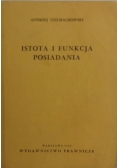 Istota i funkcja posiadania