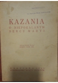 Kazania o niepokalanym sercu Maryi, 1946 r.