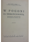 W pogoni za nieskończonością, 1930 r.