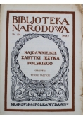 Najdawniejsze zabytki języka polskiego 1927 r.