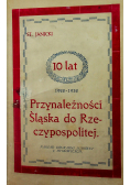 Przynależności Śląska do Rzeczypospolitej 1932r