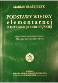 Podstawy wiedzy elementarnej o integracji europejskiej
