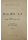 Układ cnót i wad w związku z życiem uczuciowo-popędowym u Arystotelesa i św. Tomasza z Akwinu 1939 r.