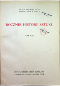 Rocznik historii sztuki Tom XIII