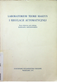 Laboratorium teorii maszyn i regulacji automatycznej