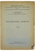 Psychologia ogólna Tom I   1946 r.