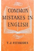Common Mistakes in English