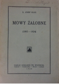 Mowy żałobne, 1928 r.