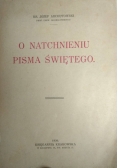 O natchnieniu pisma Świętego ,1930r.