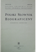 Polski Słownik Biograficzny zeszyt 193