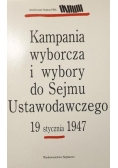 Kampania wyborcza i wybory do Sejmu Ustawodawczego