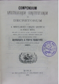 Compendium Apostolicarum Constitutionum,1875r.