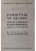 Pamiętnik XX Zjazdu sekcji chirurgii klatki piersiowej serca i naczyń