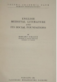 English Medieval Literature and Its Social Foundations