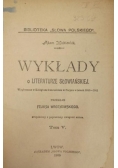 Wykłady o literaturze słowiańskiej, 1900 r.