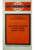 Miejsce Austrii w Europie
