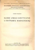 Nowe uwagi krytyczne o wyprawie warneńskiej, 1939 r.