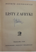 Listy z Afryki, 1949 r.