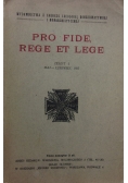 Pro Fide Rege et Lege Nr. 2, 1927r.