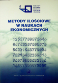 Metody ilościowe w naukach ekonomicznych