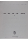 Studia renesansowe Tom II
