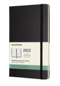 Kalendarz 2022 tygodniowy 12ML tw. czarny