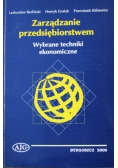 Zarządzanie przedsiębiorstwem wybrane techniki ekonomiczne