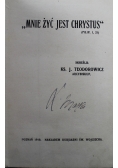 Mnie żyć jest Chrystus 1919 r.