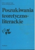 Poszukiwania teoretyczno-literackie