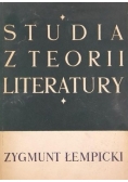 Studia z teorii literatury, Tom II