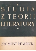 Studia z teorii literatury, Tom II