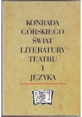 Konrada Górskiego świat literatury, teatru i języka