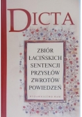 Dicta zbiór łacińskich sentencji przysłów zwrotów powiedzeń