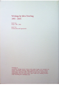 Newling Writings 1995  2005 2 tomy