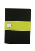 Zestaw 3 zeszytów Moleskine Cahier Journals XL gładki czarny