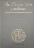 Hlavacek Ivan - Acta Universitatis Carolinae. Philosophica et historica 5