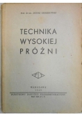 Technika wysokiej próżni, 1948 r.