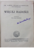 Więcej radości, 1928 r.