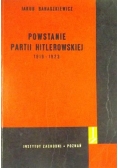 Powstanie partii hitlerowskiej