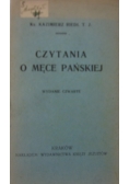 Czytania o Męce Pańskiej, 1921 r.