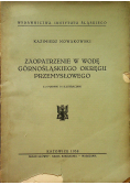 Zaopatrzenie w wodę górnośląskiego okręgu przemysłowego 1938r