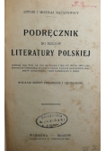 Podręcznik do dziejów literatury polskiej, ok 1920 r.