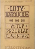 Listy katolickie wstęp przekład  komentarz